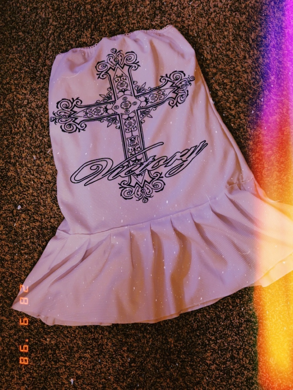 Graphic sleeveless mini dress